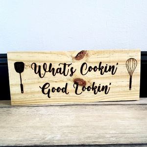 Wood Burned Sign